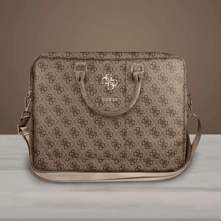 çantë laptopi Guess GUCB15G4GFBR për deri 15.6\", ECO/PU lëkurë, kafe