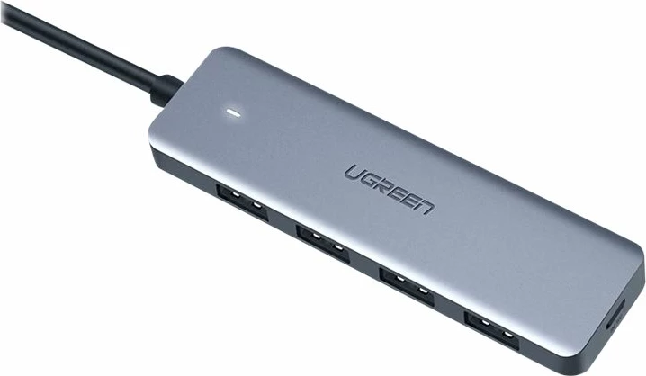 UGREEN Hub USB-C me 4 porta USB-A 3.0, 5 Gbps, gri