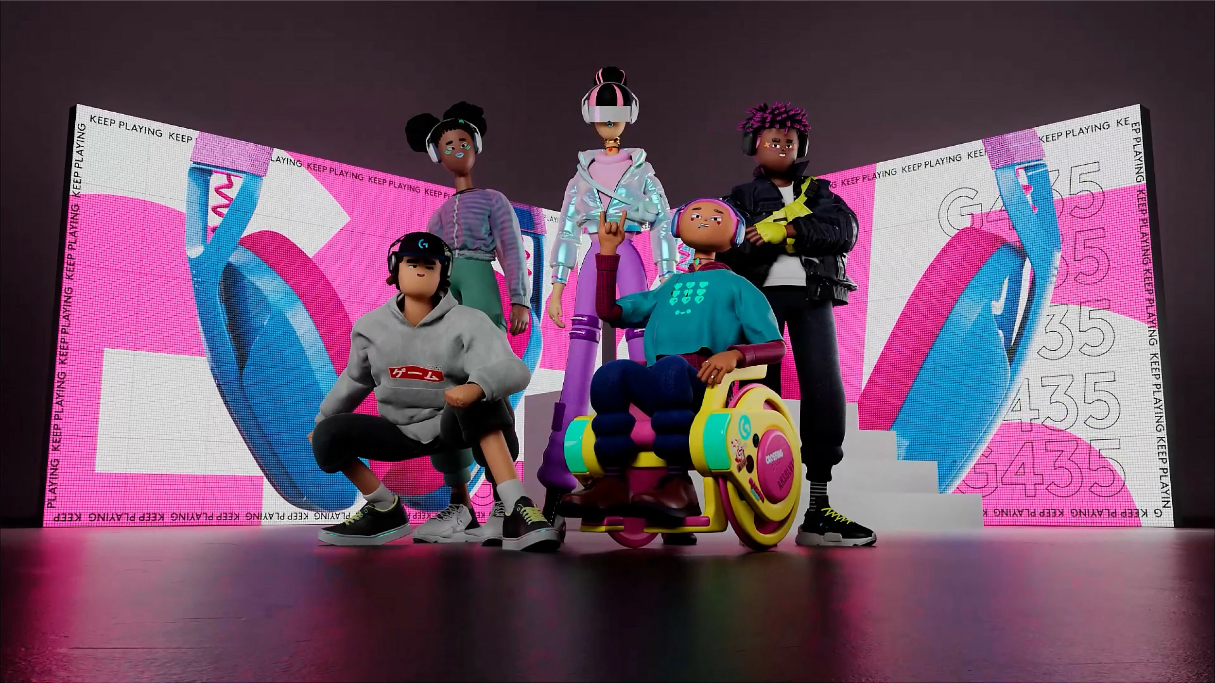 Kufje gaming Logitech G435 LIGHTSPEED, pa tela, e zezë dhe e verdhë neon