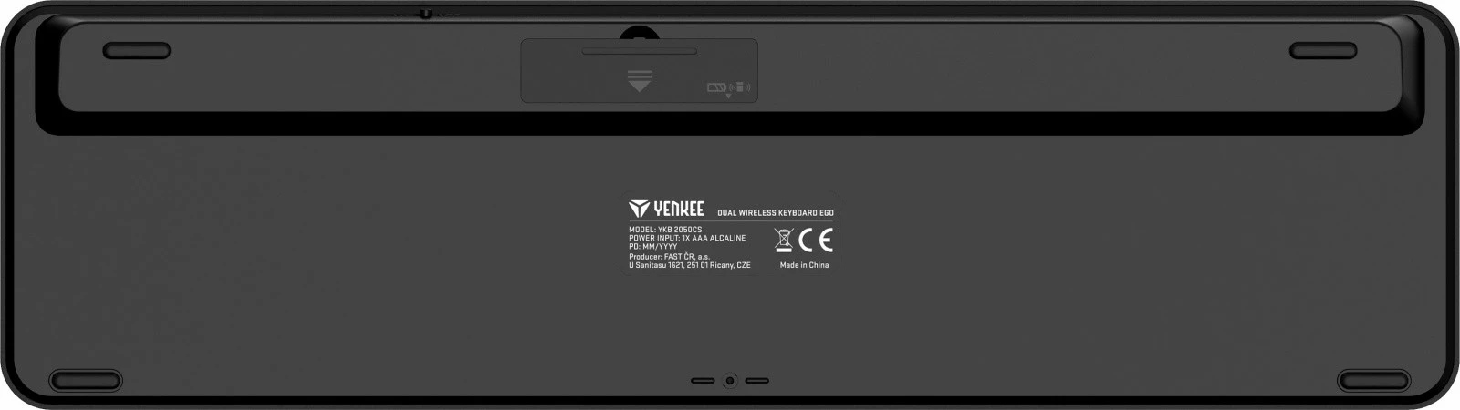 Tastierë wireless YENKEE YKB 2050 EGO, standard, 2.4G + BT1 + BT2, e zezë