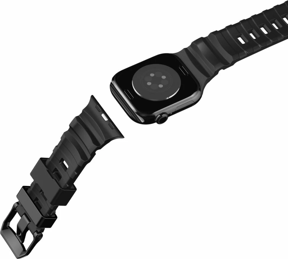 Rrip silikoni Spigen WBS2 për Apple Watch 44/45/46/49 mm, i zi, 1 copë