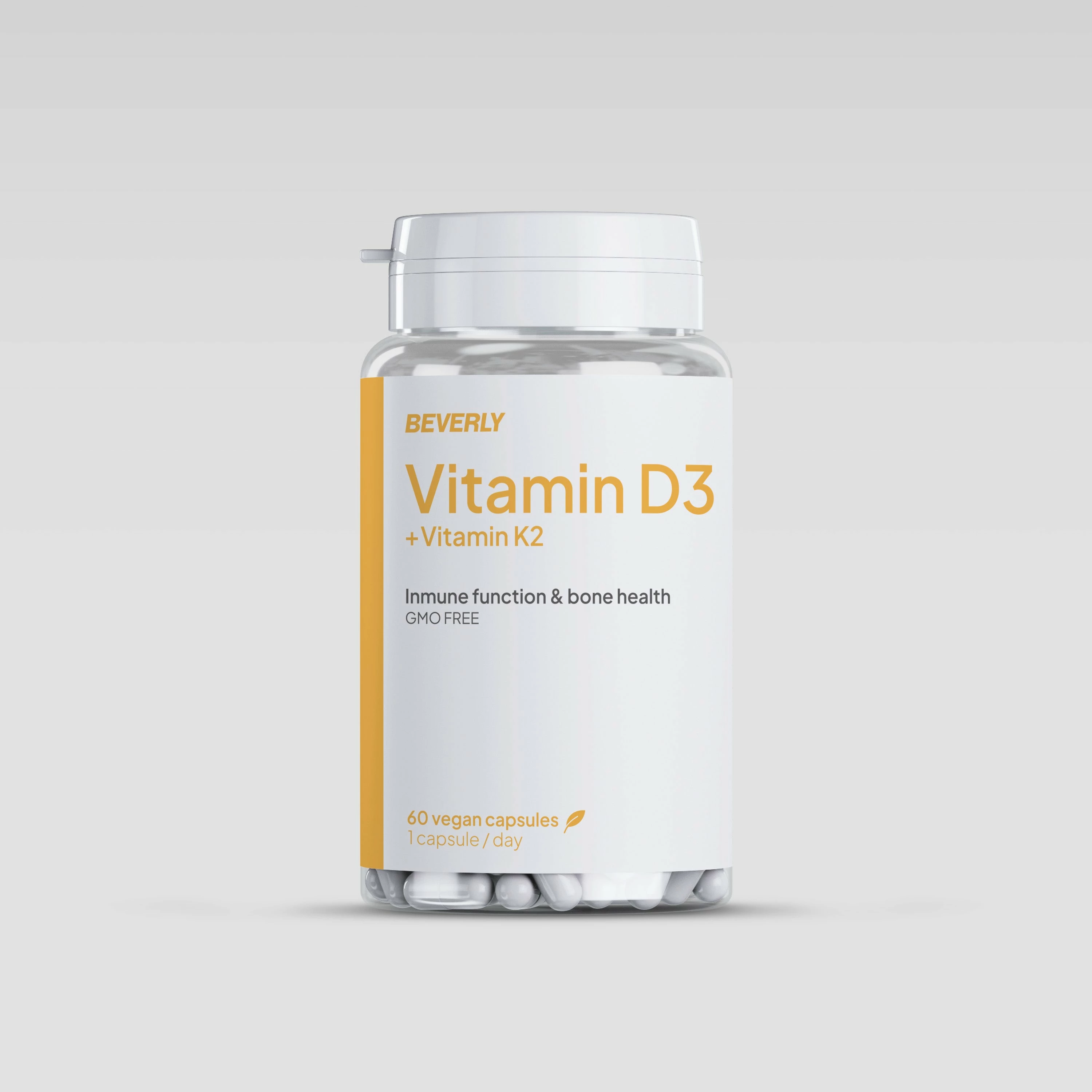 VITAMIN D3 4000iu +K2 100mcg, 60 caps 