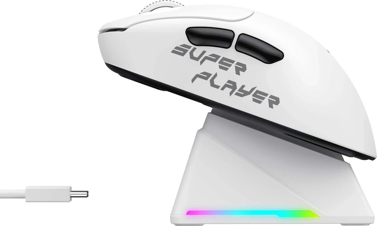 Maus gaming HAVIT StarBlaze-1, me ose pa kabllo, 26000 DPI, i bardhë dhe i zi 2
