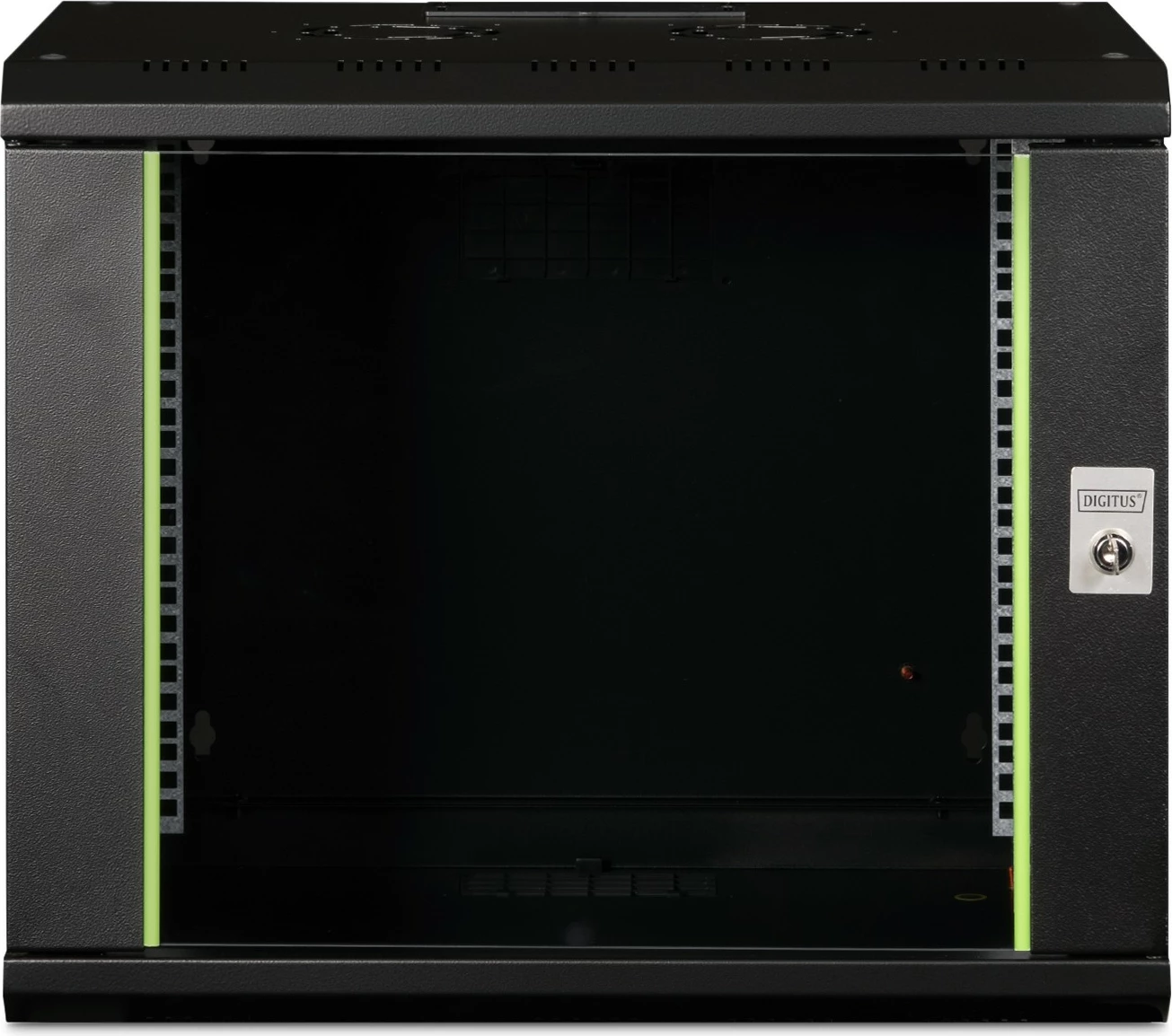 Kasë rrjeti Digitus Unique 9HE, 19", 9U, 509x600x450mm, e zezë