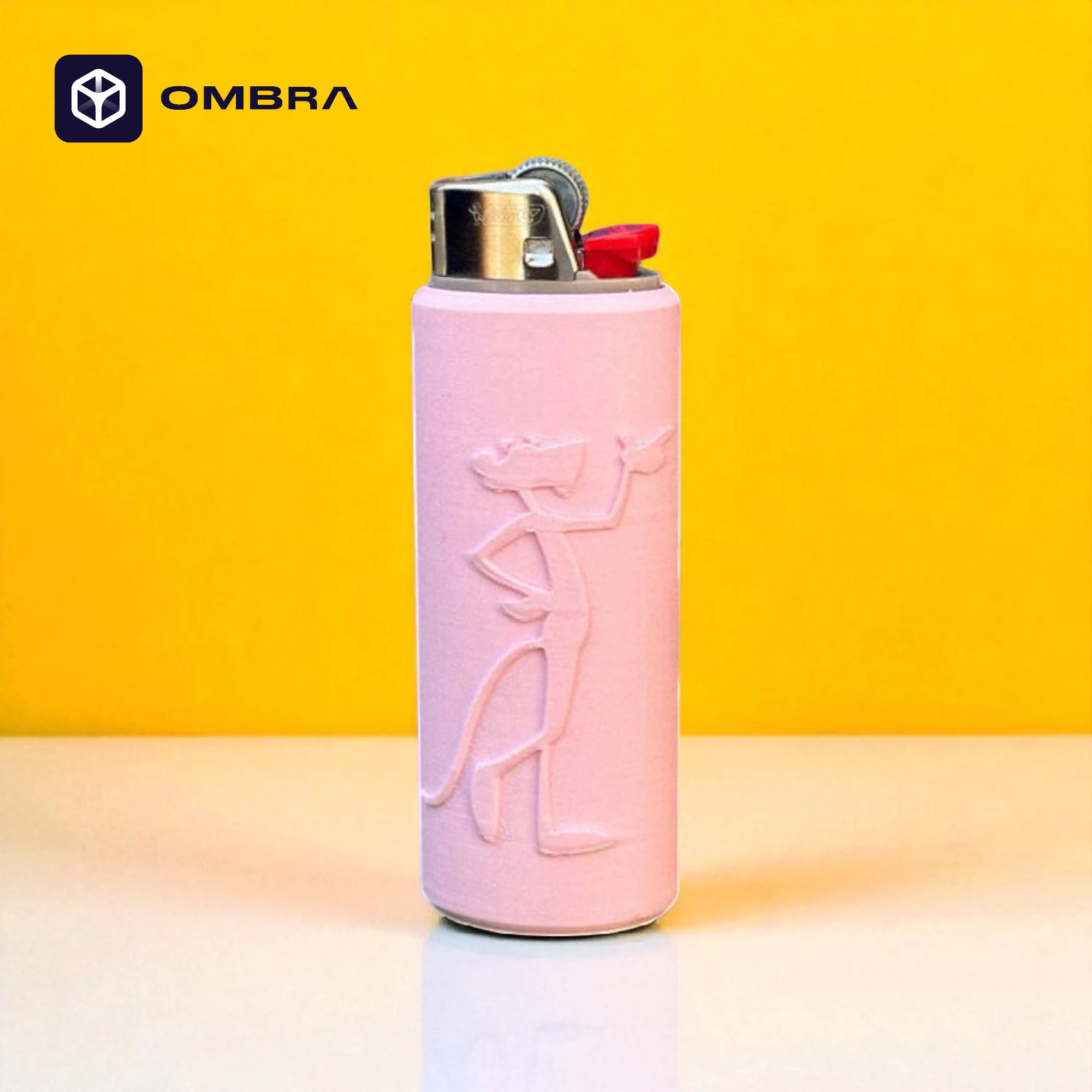 Mbajtëse dekorative për Çakmak Bic – Pink Panther Edition, rozë