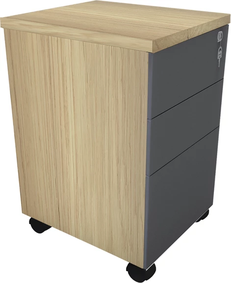 Sirtar profesional me 3 ndarje Lotus, ngjyrë natyrale-antracit, 40x44x61cm