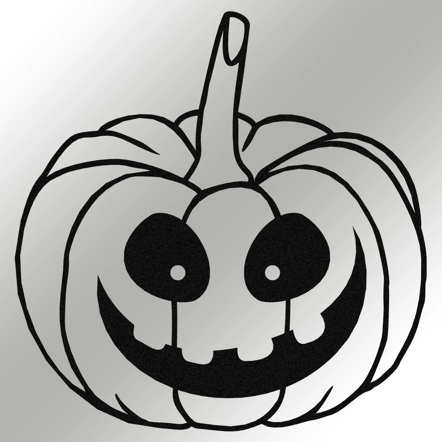 Aksesor dekorativ metalik për mur, Wallity, Halloween 6