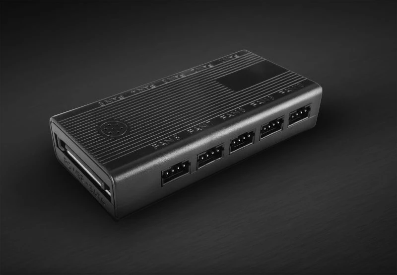 Ventilatorë kompjuteri TACENS Mars MF-SI4KIT 120 ARGB x4 me hub dhe telekomandë, të zinj