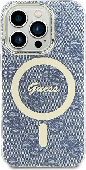 Mbështjellës Guess IML 4G MagSafe për iPhone 15/14/13, Blu