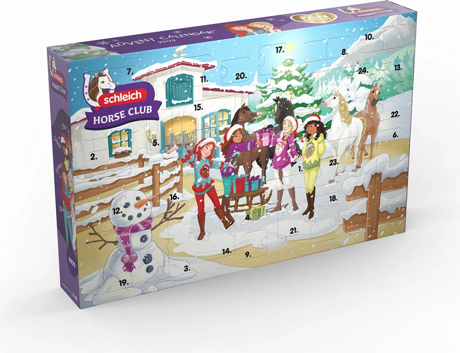 Kalendar adventi Schleich HORSE CLUB, shëtitje me slitë të Krishtlindjeve