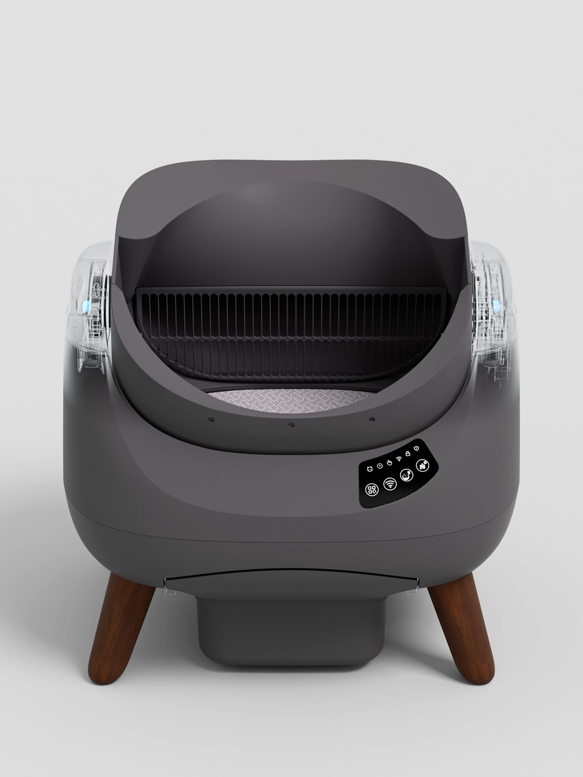 kuti rëre smart automatike për mace Catlink C08 Scooper OPEN-X, me Wi‑Fi/app, 4 L rërë + 12 L depo mbetjesh, gri