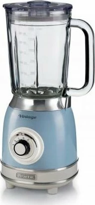 Blender stacionar Ariete Vintage 1.5 L 1000 W, gotë qelqi, kaltër e çelët