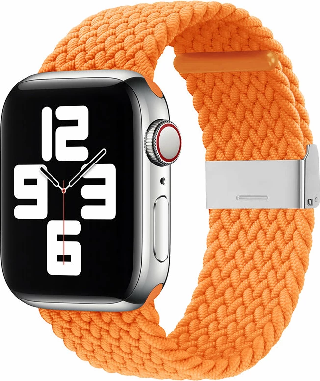 Rrip tekstili i endur për orë Apple Watch Hurtel, për seri 2/3/4/5/6/7/8/9/Ultra/SE, 42/44/45/49mm, Portokalli