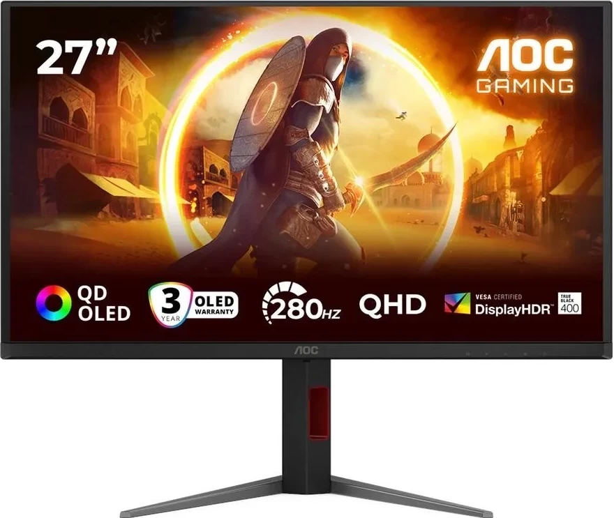 Monitor AOC Q27G4ZD, 27", QHD, QD-OLED, 280Hz, i zi