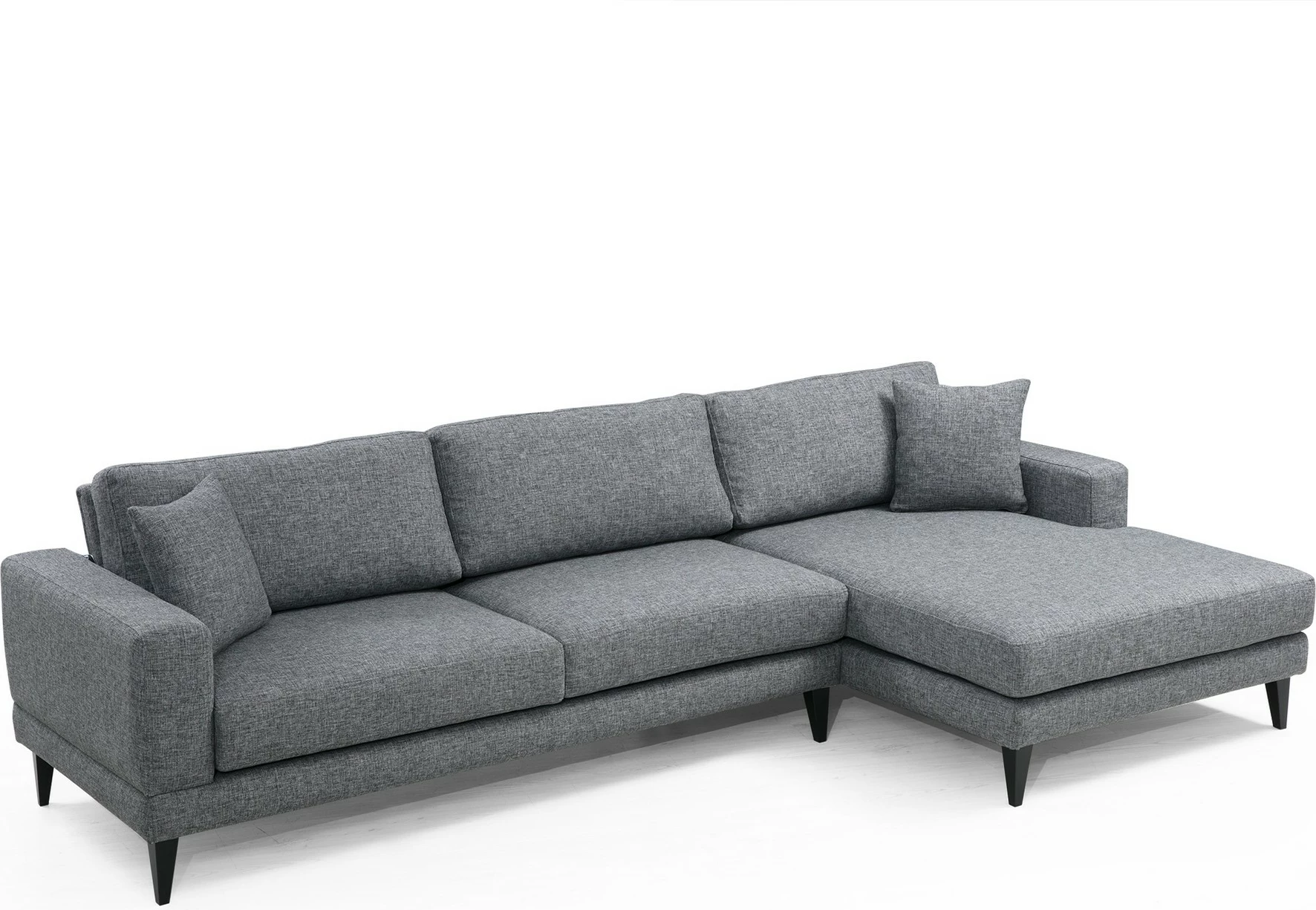 Kënd-sofë krevati Atelier del Sofa, kënd nordik djathtas (L3+Chl), ngjyrë gri e errët