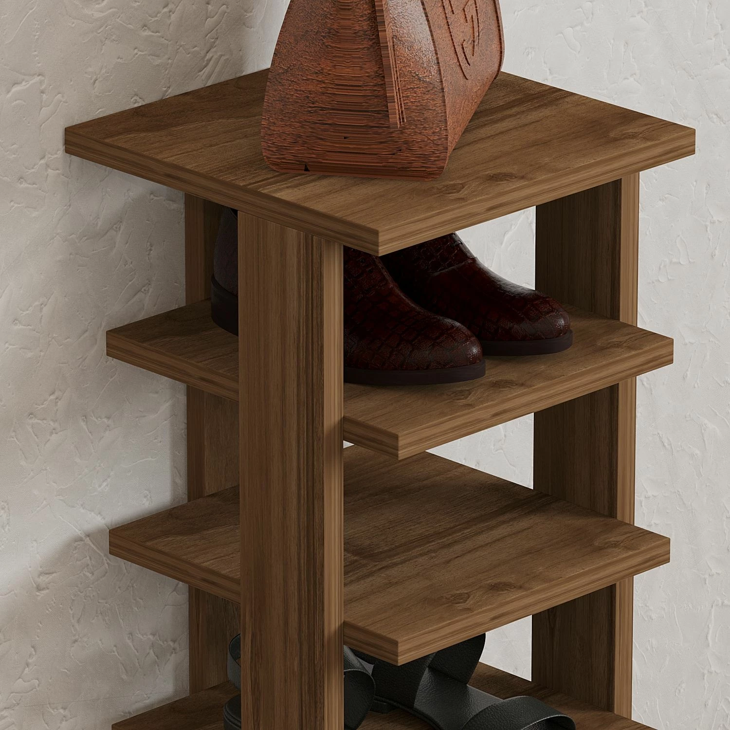 Dollap këpucësh Skye Decor, ngjyrë arre, Ayka