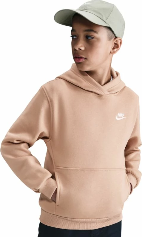 Duks për fëmijë Nike Sportswear Club Fleece FD3000 200, bezhë