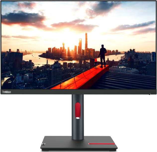 Monitor, Lenovo, P24h-30 63B3GAT6EU, e zezë