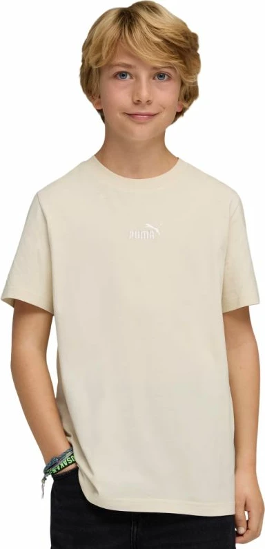 Maicë për fëmijë Puma ESS Small No. 1 Logo Centered, bezhë