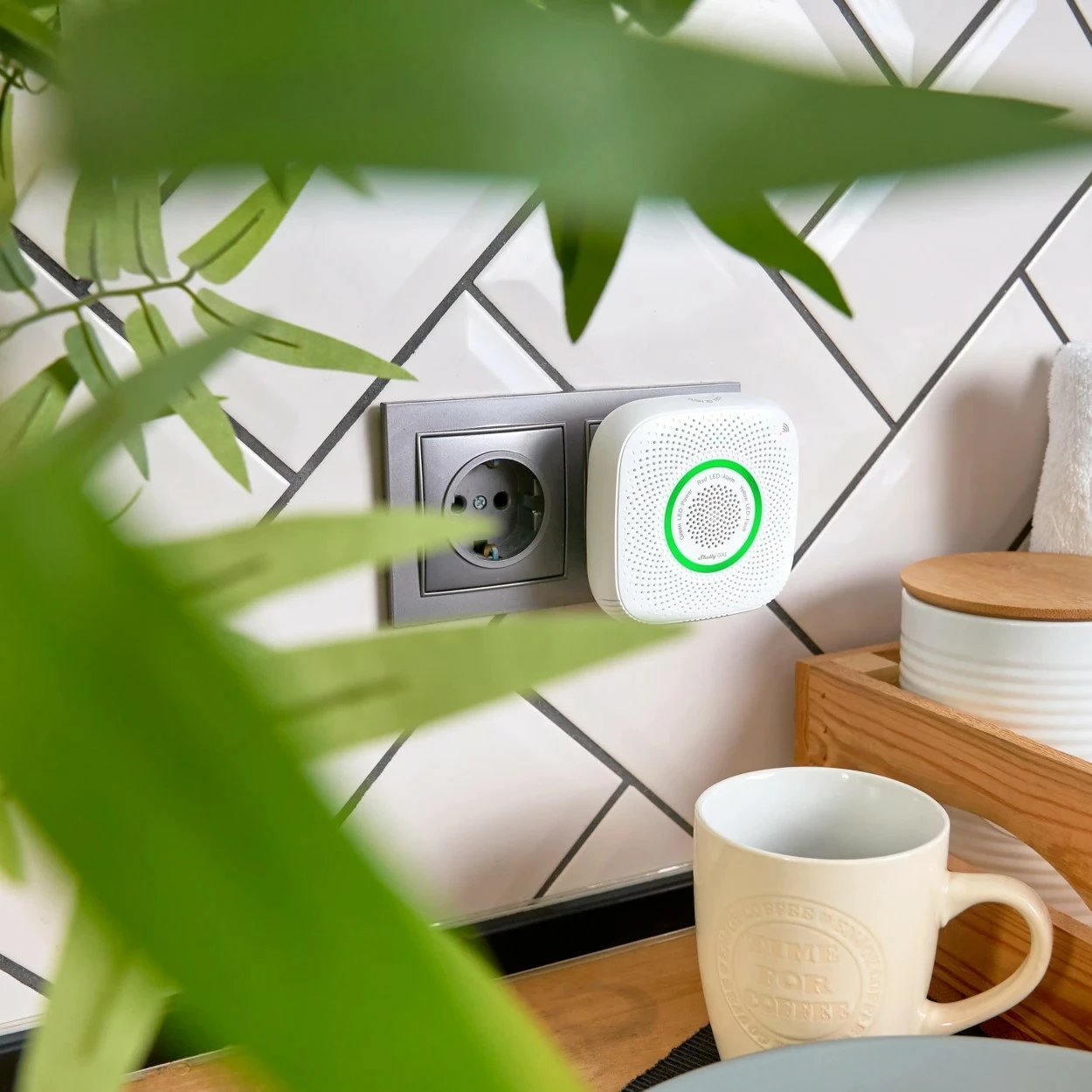 Detektor gazi Shelly Gas LPG, Wi-Fi, i bardhë