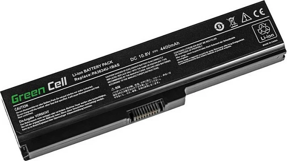Bateri laptopi Green Cell PA3634U-1BRS për Toshiba Satellite A660/A665/L650/L655/L670, 4400mAh, Li-Ion, e zezë
