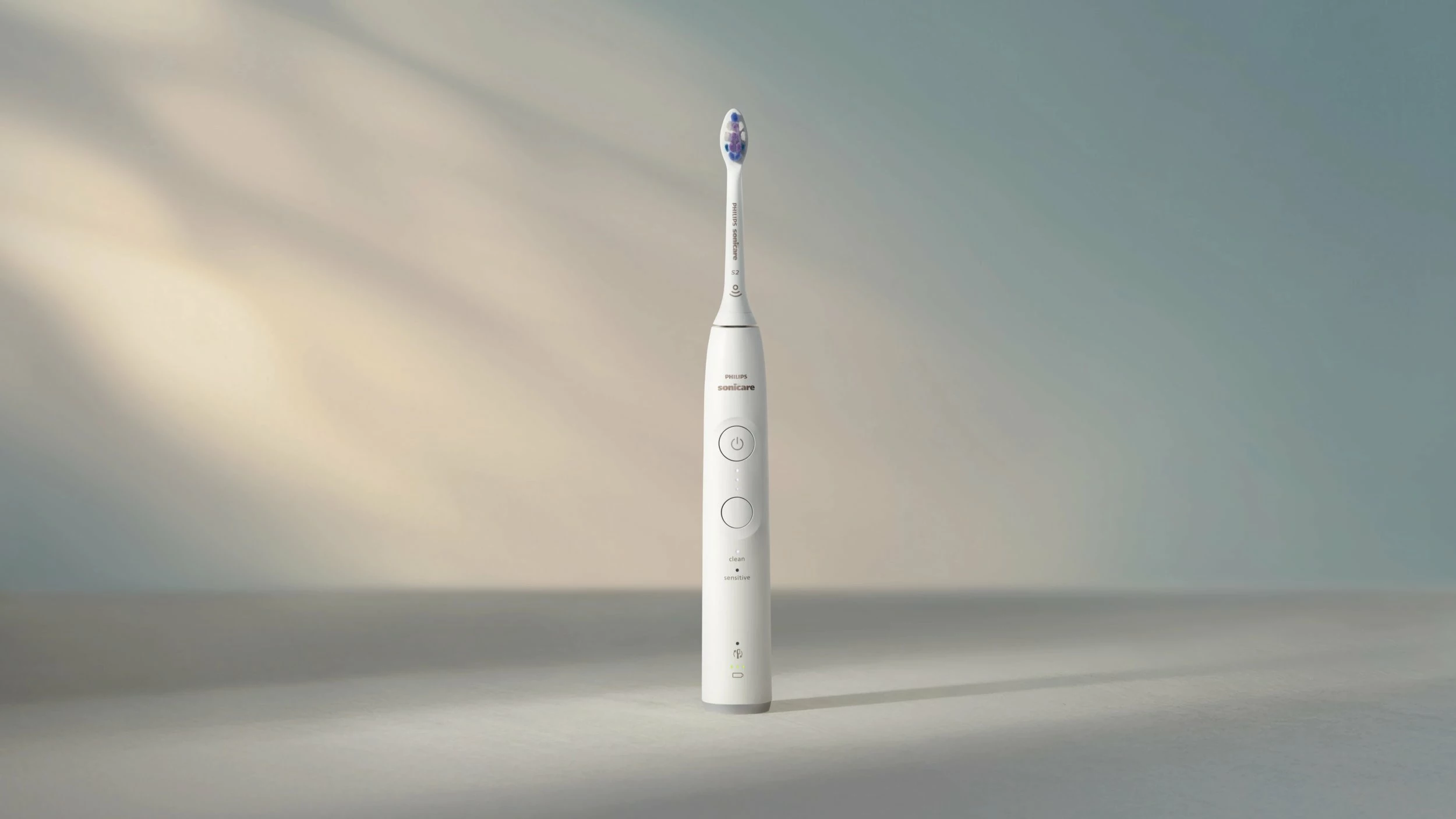 Furçë dhëmbësh elektrike Philips Sonicare HX7400/01, S2 Sensitive, 62,000 lëvizje/min, e bardhë, set 1 kokë
