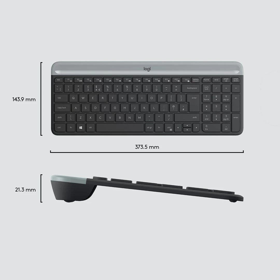 Set tastierë & maus Logitech MK470, i zi