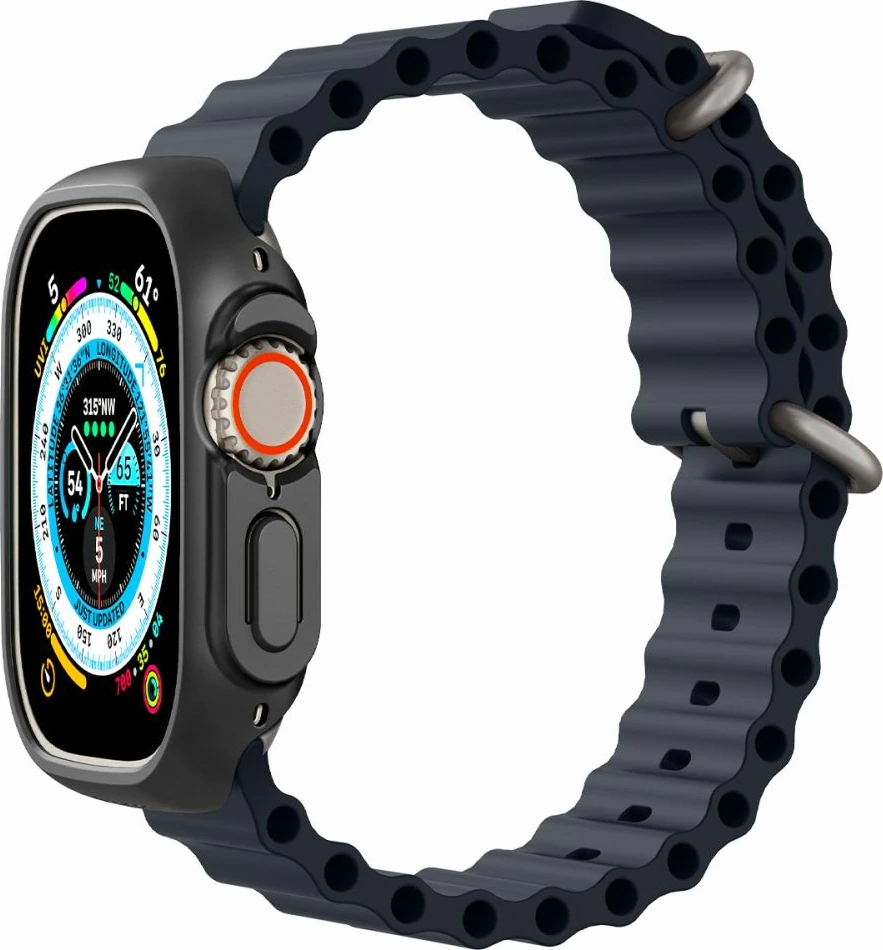 Mbështjellës Spigen Thin Fit për Apple Watch Ultra 49mm, Zi