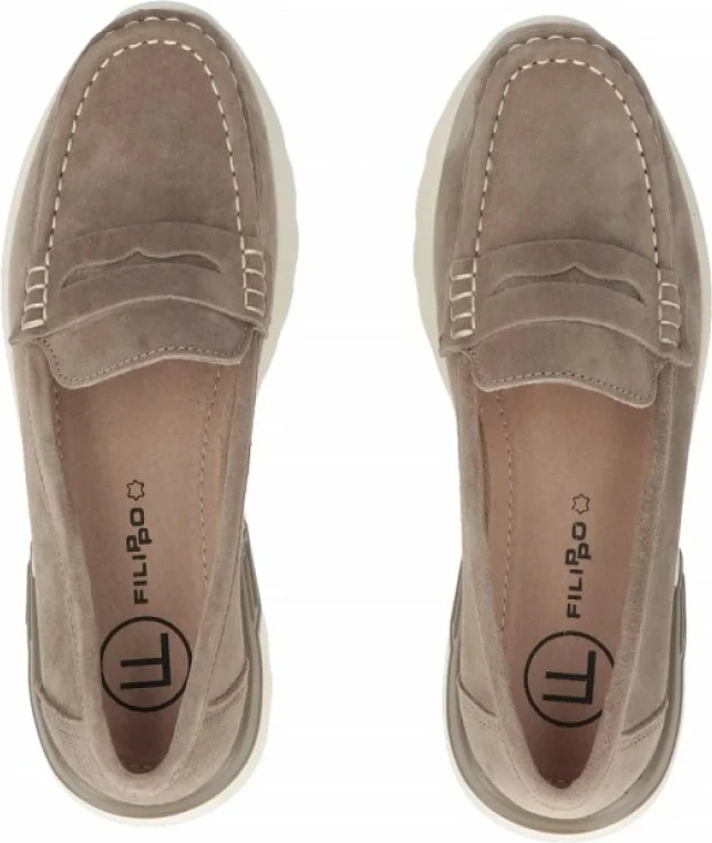 Këpucë platforme femra Filippo DP7528, bezhë