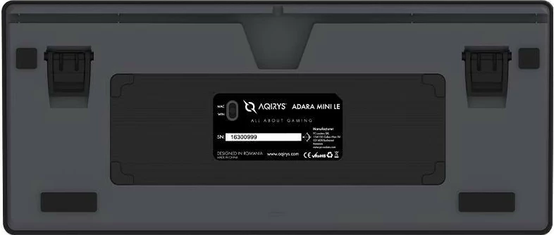Tastierë Aqirys ADARA MINI LE, RGB, 81 taste, black-grey