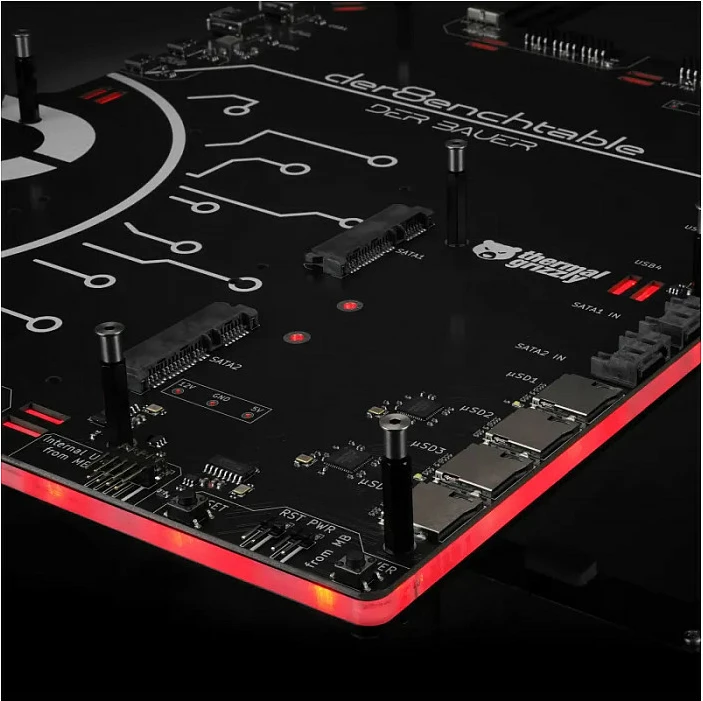 Tavolinë testimi Thermal Grizzly der8enchtable, open bench për Pllakë amë/komponentë PC, e zezë