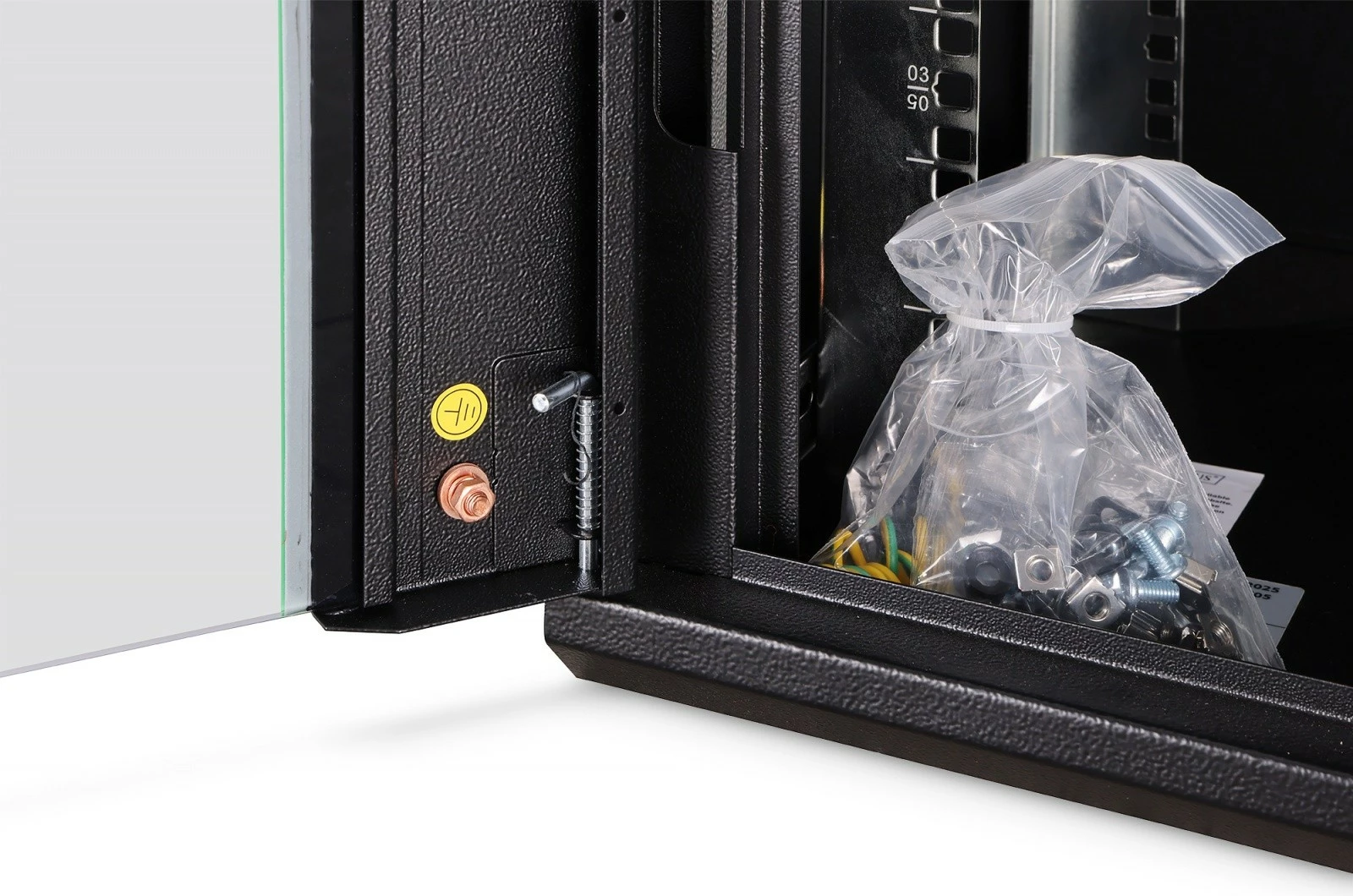 Kabinet rrjeti muror Digitus DN-37101 19" 7U 385x600x450 mm xhami IP20 60 kg montim në mur i pamoshëm, i pa-montuar, zi