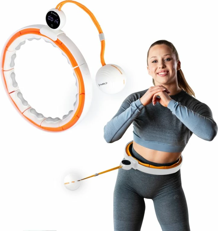 Hula hop HMS HHM21 me magnetë, portokalli