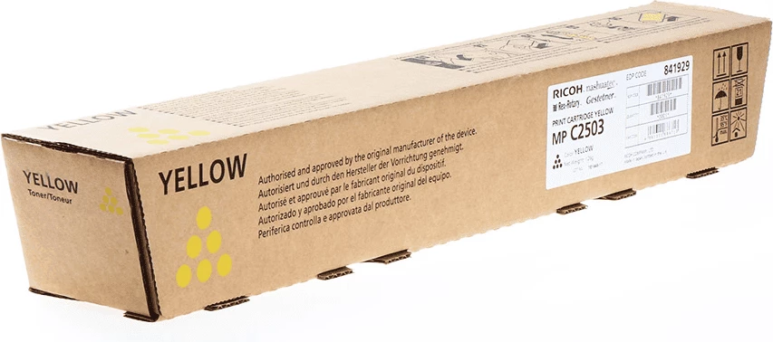 Toner, Ricoh MP C2503 841929, rendiment 5500 faqe, e verdhë