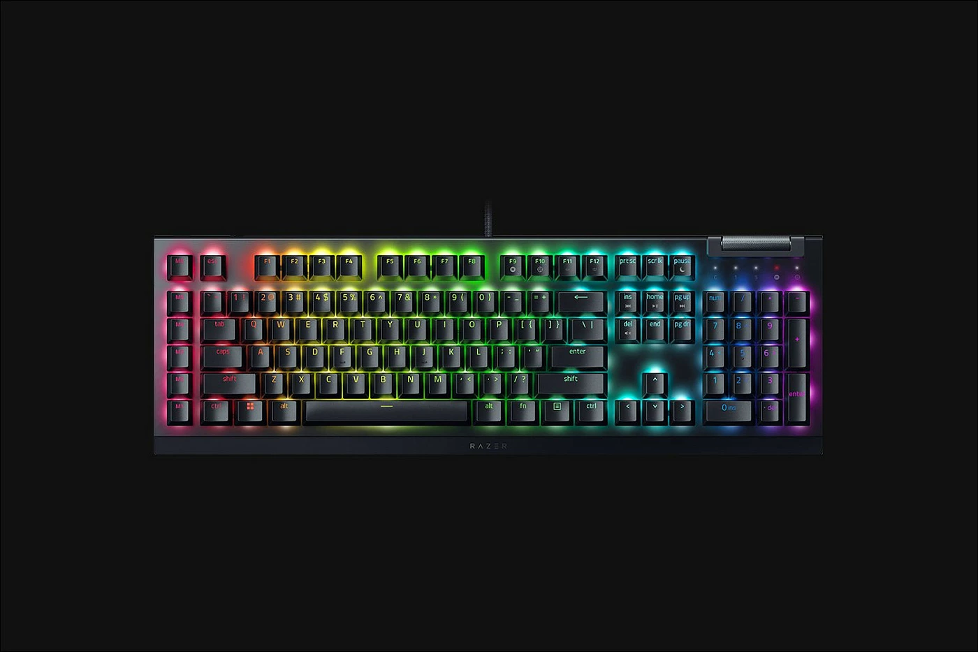 Tastierë Razer BlackWidow V4 X, mekanike Razer Green, RGB, USB, full-size QWERTZ (DE), e zezë