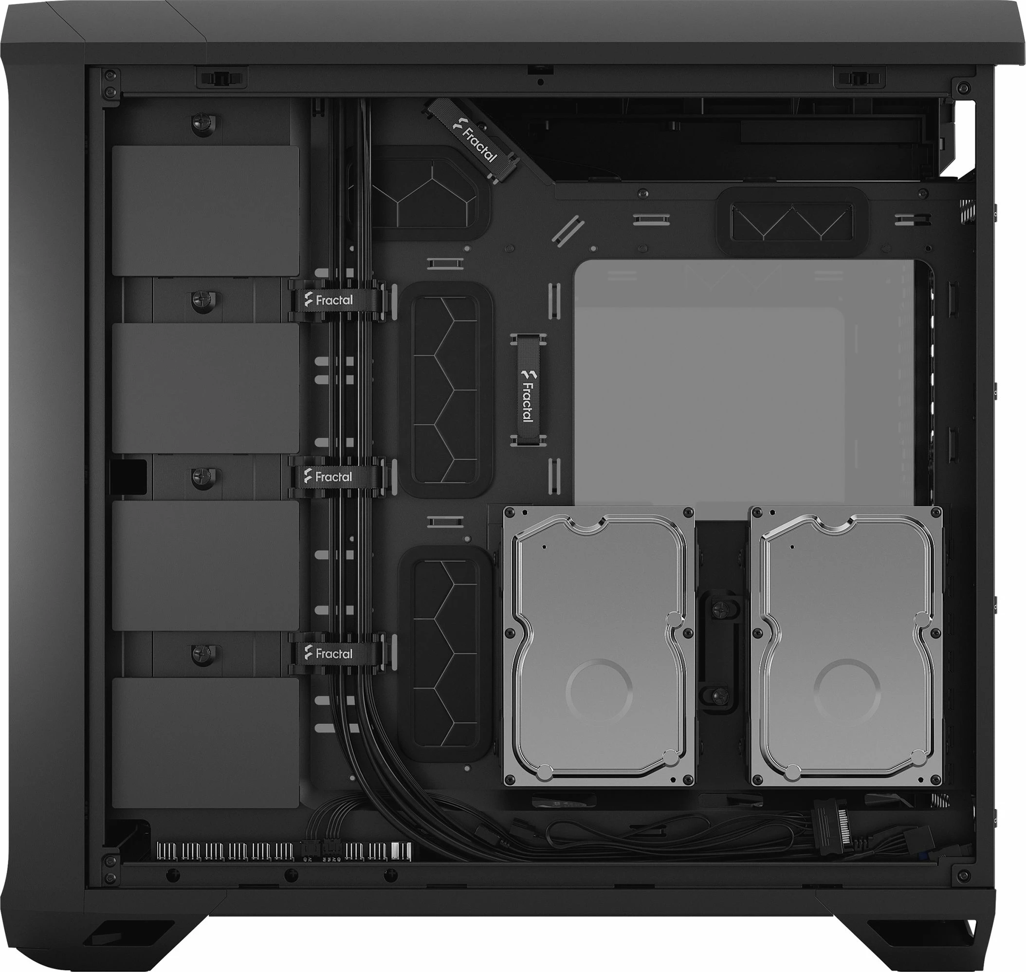 Kasë Fractal Design Torrent TG Light Tint (FD-C-TOR1A-01) Full Tower ATX/eATX, panel xhami të temperuar, 5 ventilatorë, e zezë
