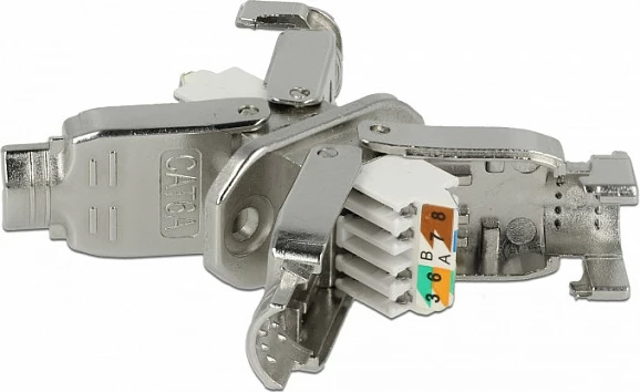 Kupletues rrjeti DeLOCK 86467, Cat6a, 2x LSA, S/UTP (STP), stainless steel