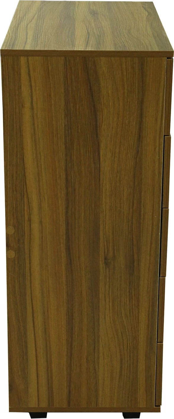 Komodinë me 5 sirtarë, ngjyrë arre, THORG FH8995.02, 80Χ40Χ100H cm