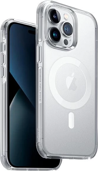 Mbështjellës UNIQ Combat Magclick Charging për iPhone 14 Pro, Transparent