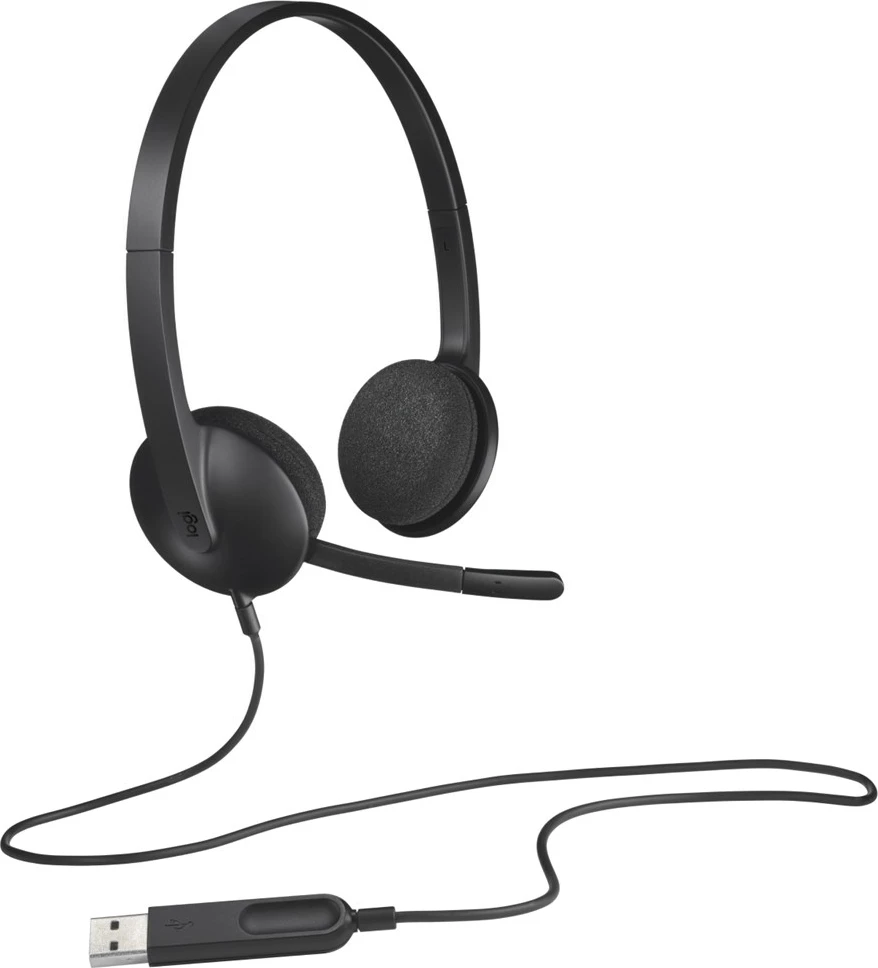 Kufje Logitech H340 me mikrofon, USB, të zeza 5