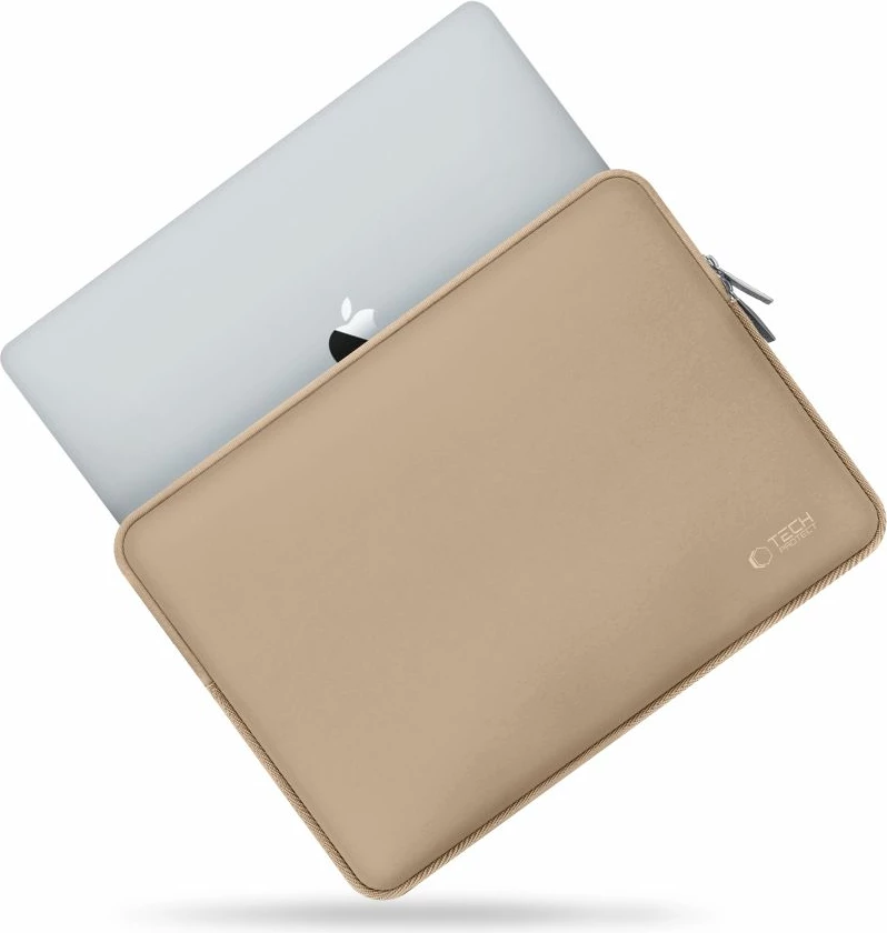 Kasë laptopi Tech-Protect NeoSlim 13-14", set me çantë aksesorësh, Bezhë