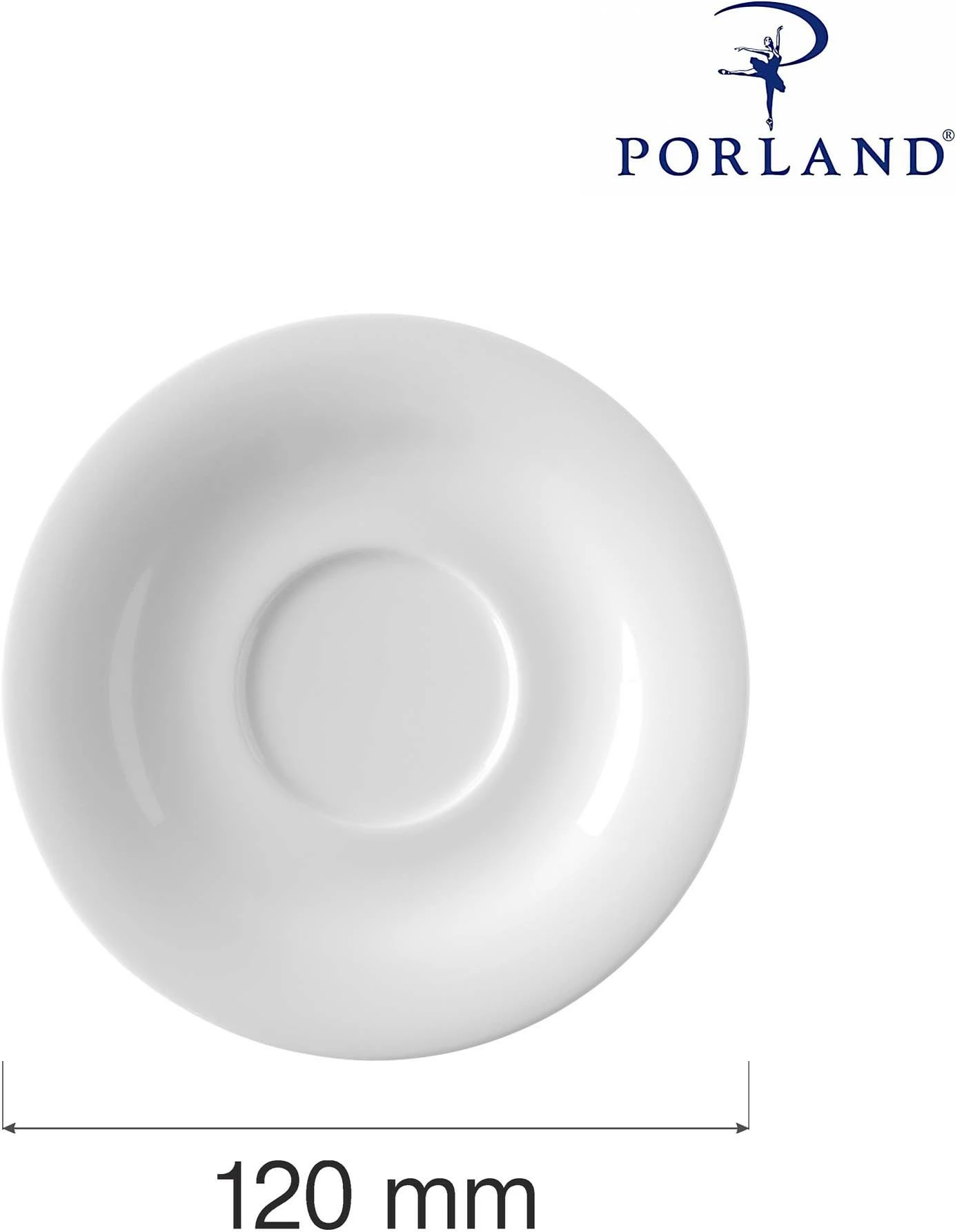 Nënfilxhan Porland Dove Ø120 mm, krem, set 6 copë