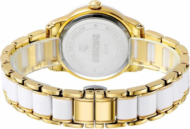 Orë dore për femra Skmei, ari/bardhë