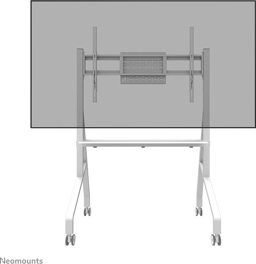 Karrocë multimediale Neomounts FL50-525WH1, për TV 55-86", çelik, e bardhë, rregullim lartësie
