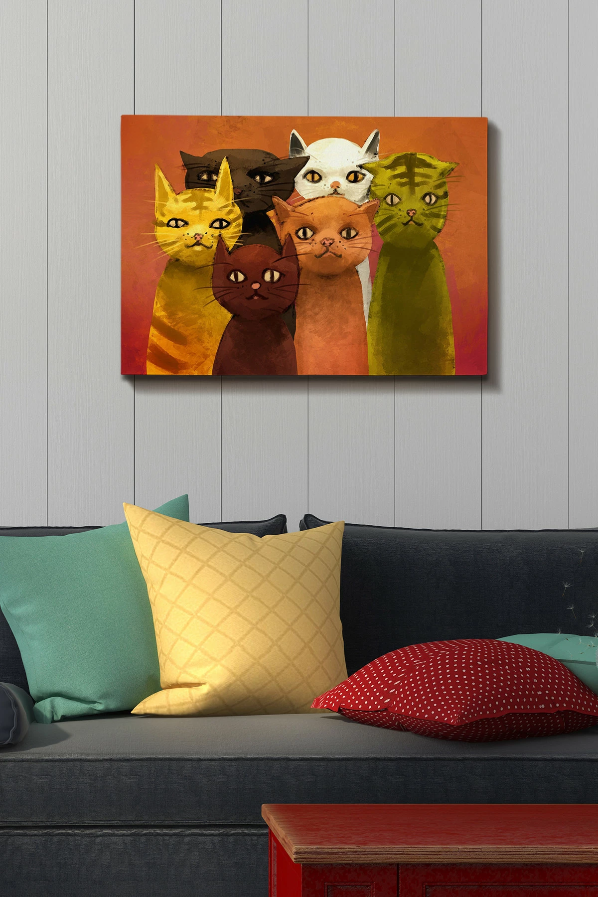 Pikturë dekorative në kanavacë, shumëngjyrëshe, 50x70cm