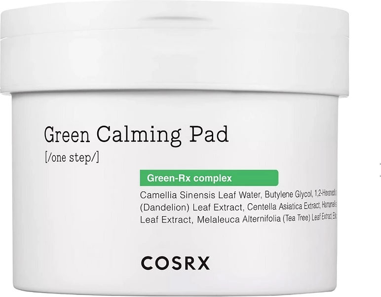 Pads për fytyrë COSRX One Step Green Calming Pad për femra, 70 copë