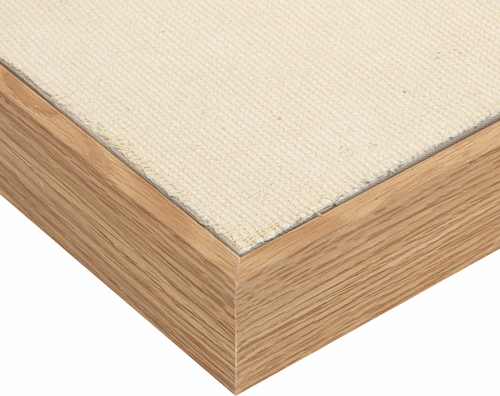 Pikturë dekorative La Roccia I, kornizë druri natyral, 80x80x3.8cm, kanavacë, ngjyrë kafe-bezhë-natyrale