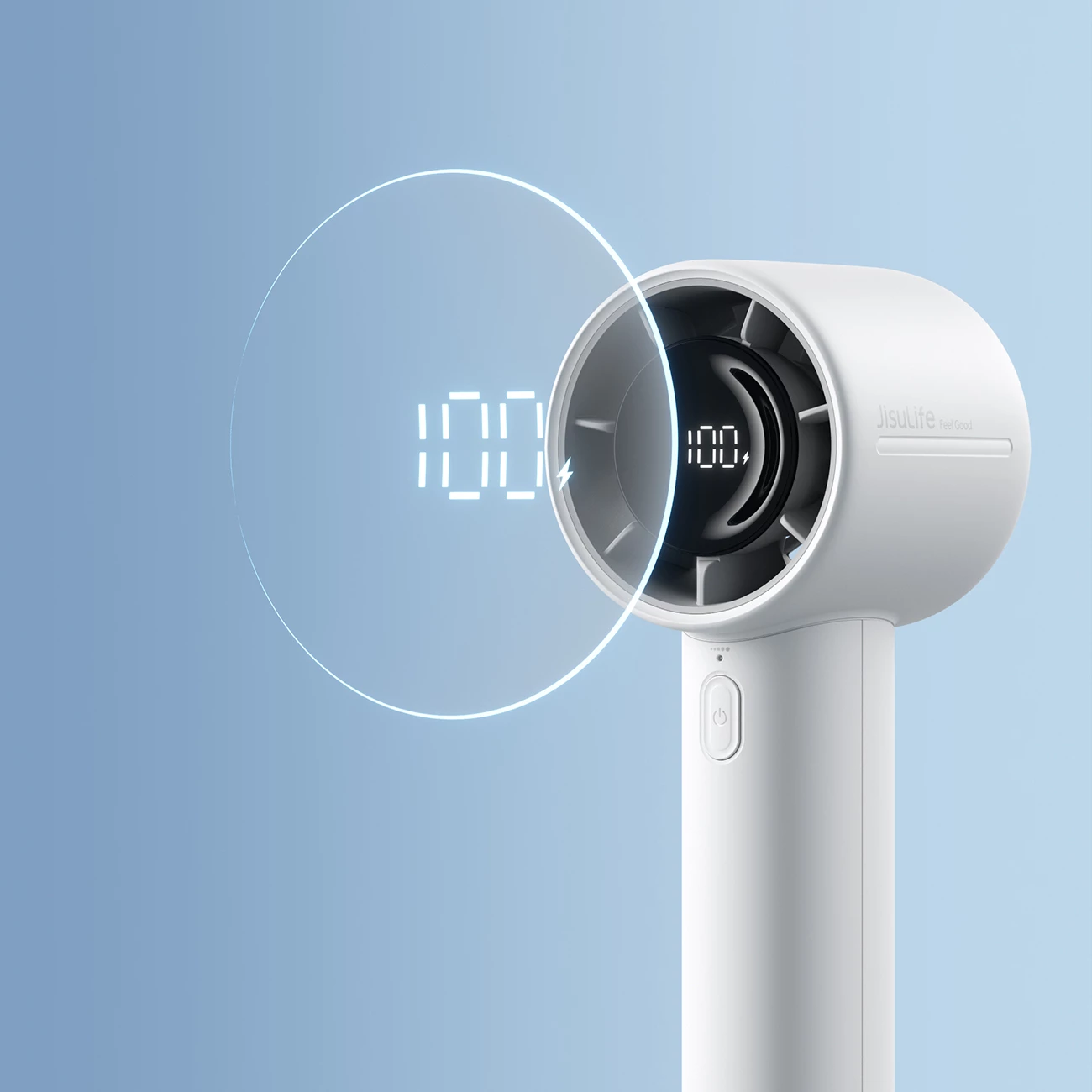 Ventilator dore Jisulife Handheld Fan 10S 5000mAh USB-C, gri