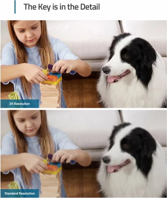 Kamerë e brendshme sigurie Anker Eufy Security T8410322, 2K, 360° pan / 90° tilt, Wi‑Fi 2.4GHz, audio dy‑drejtimëshe, bardhë/zezë