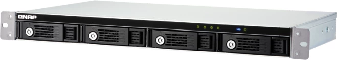 Njësi zgjerimi USB QNAP TR-004U, 4-bay SATA 3.5\"/2.5\", RAID, USB-C, 1U rack, e zezë